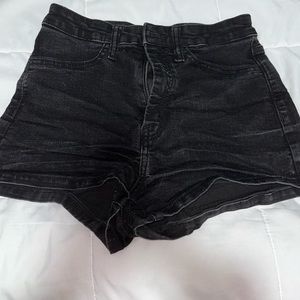 Black Jean Shorts